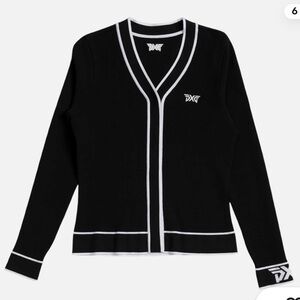 PXG Women's Black and White Trim Cardigan